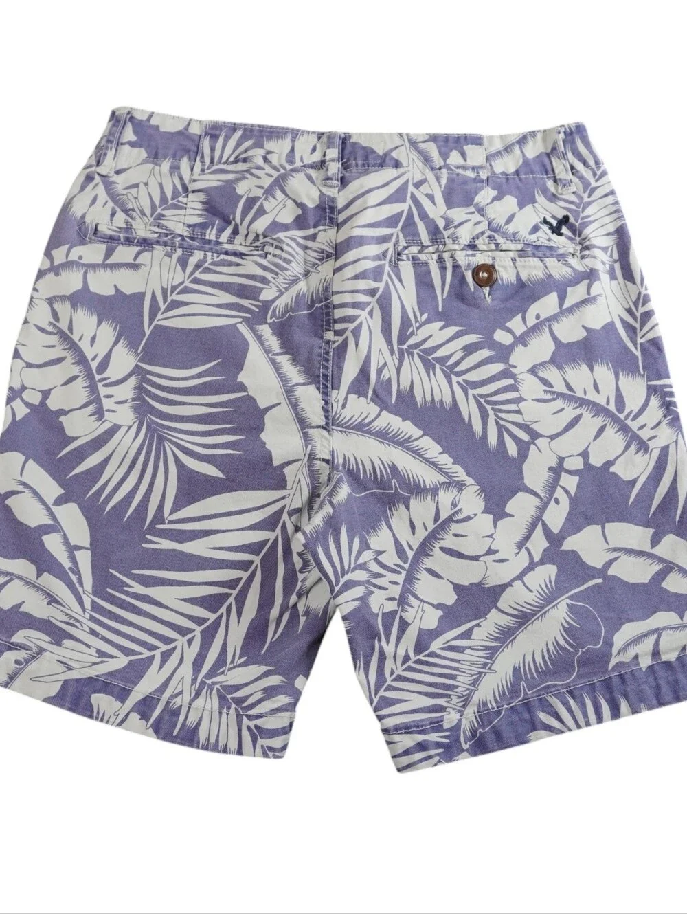 American Eagle Tropical Palm Print Chino Shorts Size 30